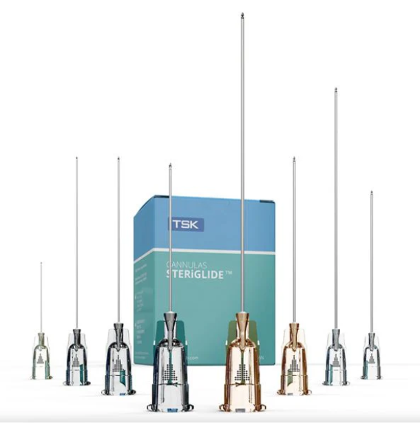 TSK STERiGLIDE Cannula 25G × 50mm — علبة 50 قطعة