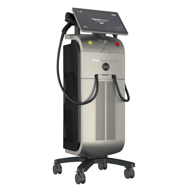 Alma Soprano Titanium — حزمة عيادة 1 جهاز + 3 مقابض